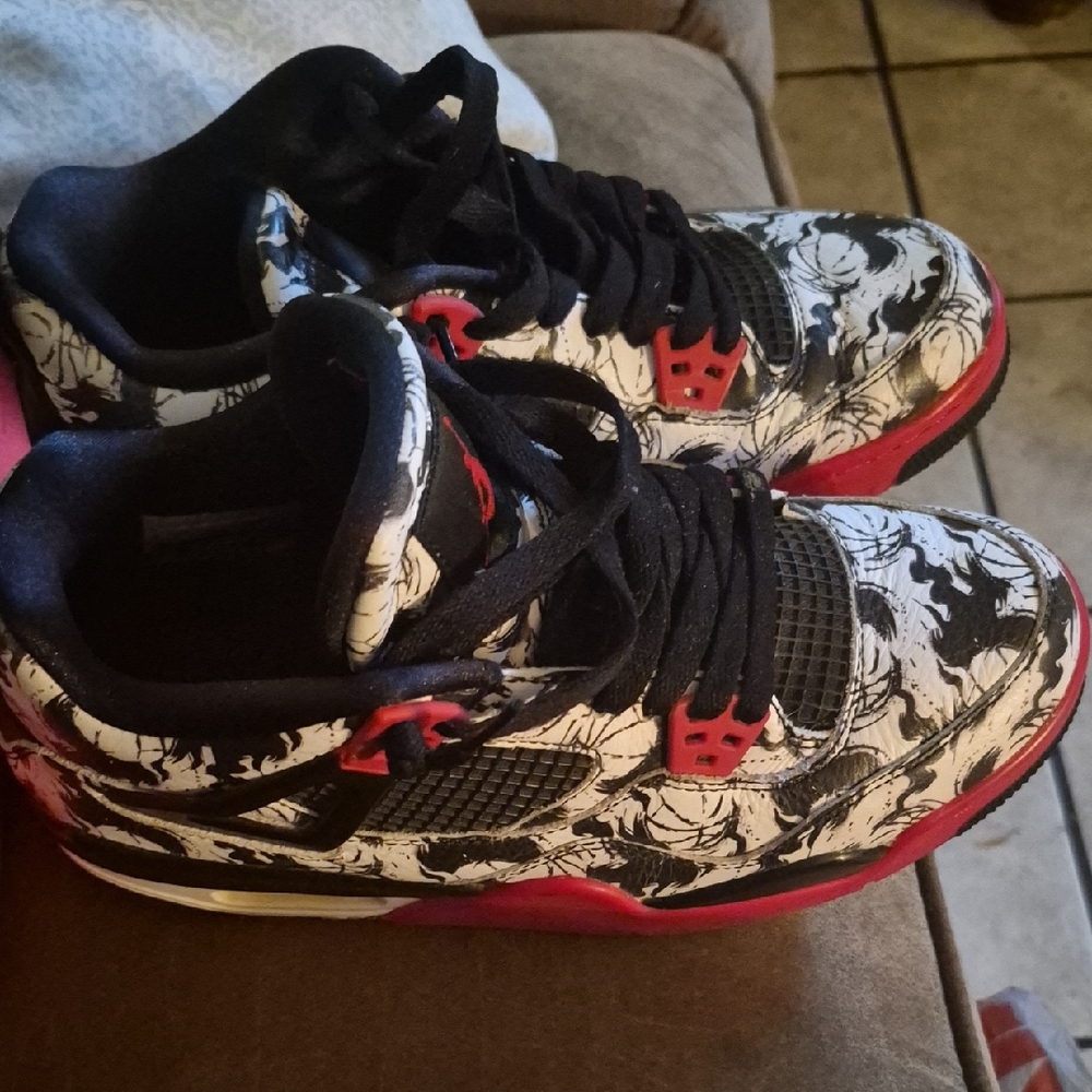Nike Black and Red Sneakers
